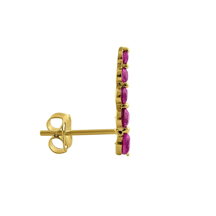 14k-gold-ruby-round-CZ-earrings-sapphire-jewelry