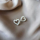 ANNABELLA pearls heart earrings