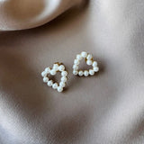 ANNABELLA pearls heart earrings