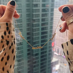 auri name necklace customized gold