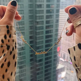 auri name necklace customized gold