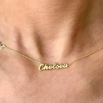 auri name necklace customized gold model