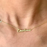 auri name necklace customized gold model